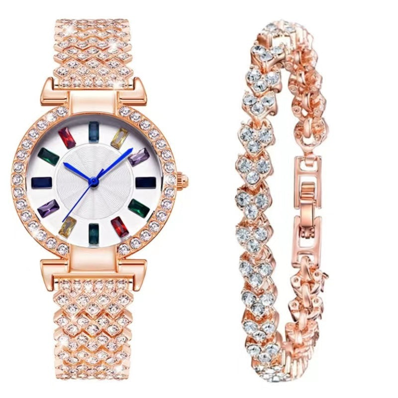 Fashion all-match diamond wristwatch