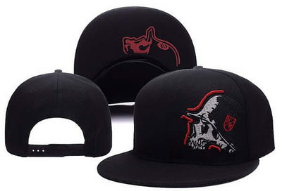 Stylish black hip hop baseball caps for men and women, featuring unique designs and adjustable fit.