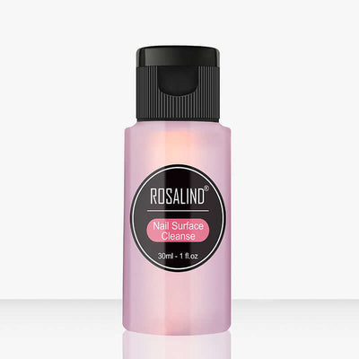 ROSALIND Nail Surface Cleanse 30ml, effective nail remover suitable for all skin types.