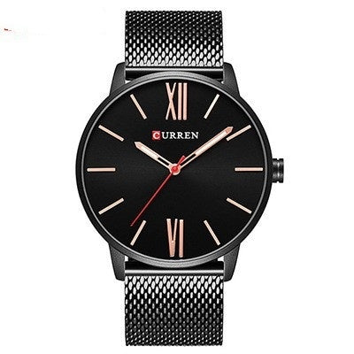 Stylish men’s wristwatch with colorful dial