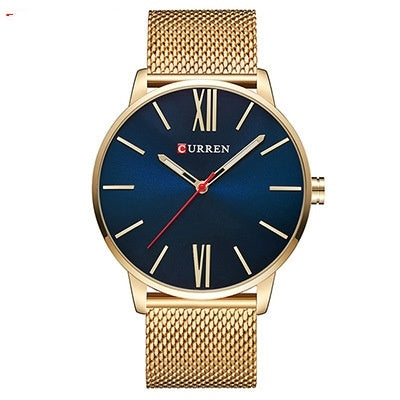Premium men’s stainless steel strap watch