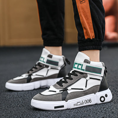 Men’s stylish high-top casual sneakers