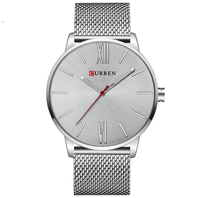 Elegant stainless steel color dial men’s watch