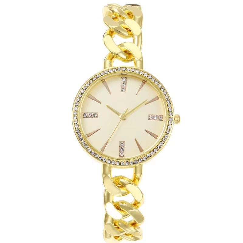 Fashionable thin strap watch for women