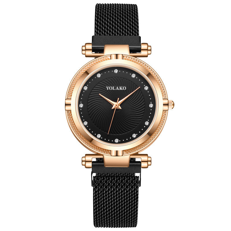 Glamorous women’s lazy magnet fashion watch