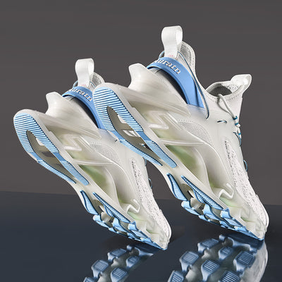 Breathable men’s sock fit running shoes