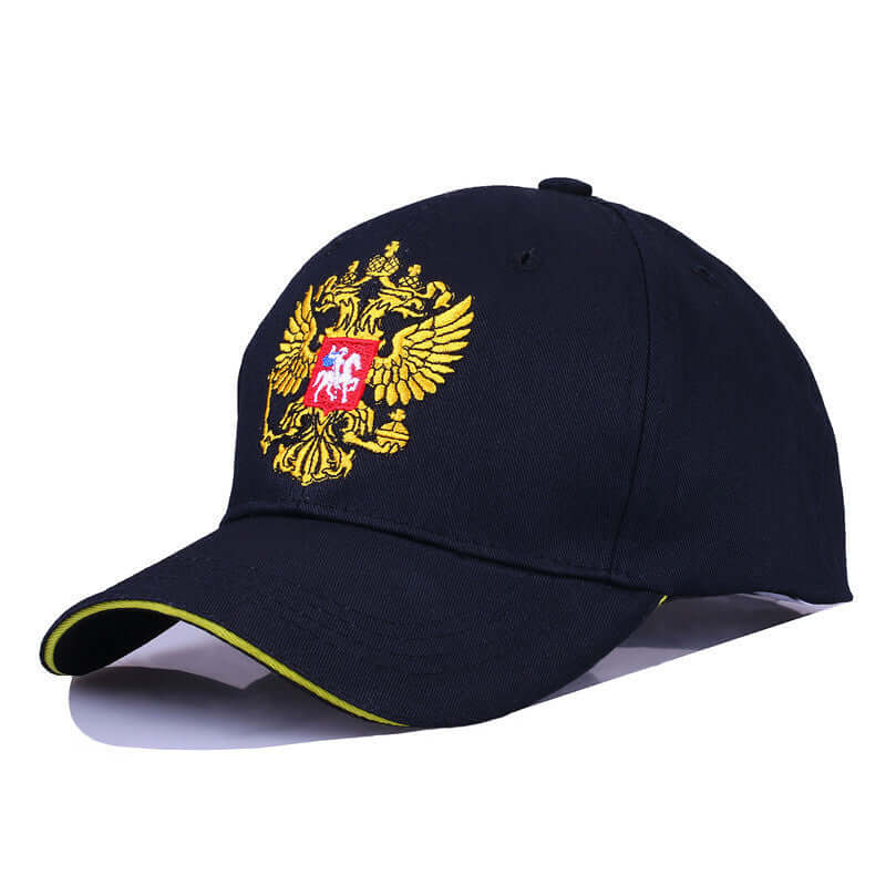 Navy blue embroidered couple cap for men and women by BONEHEAD PRO-CREATIONS, perfect for spring and summer.