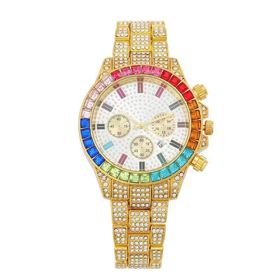 Glamorous full diamond ladies’ timepiece