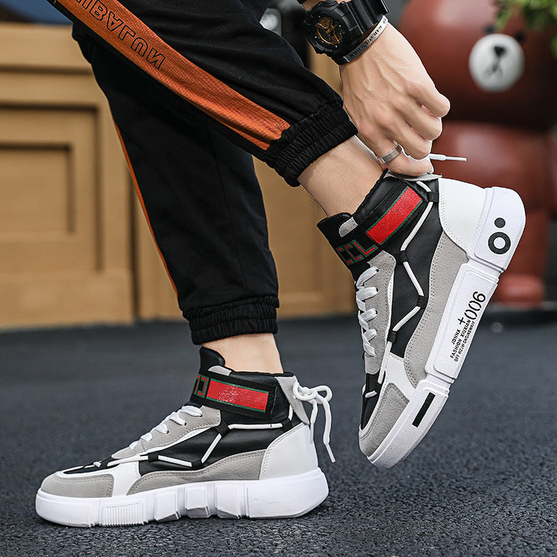 Fashionable high-top sports shoes for men