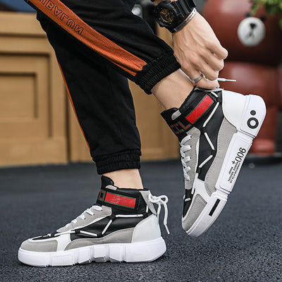 Fashionable high-top sports shoes for men