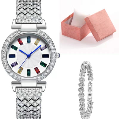 Elegant all-match diamond women’s wristwatch