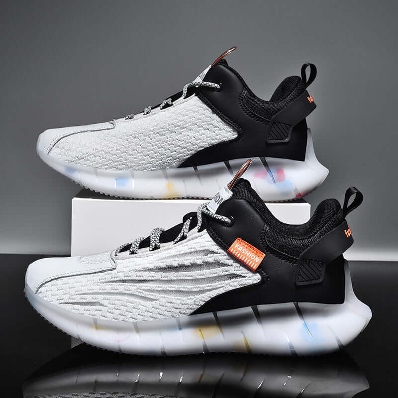 Breathable and lightweight BONEHEAD PRO-CREATIONS sports shoes with shock-absorbing sole. Trendy casual running design.