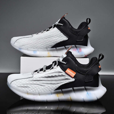 Breathable and lightweight BONEHEAD PRO-CREATIONS sports shoes with shock-absorbing sole. Trendy casual running design.