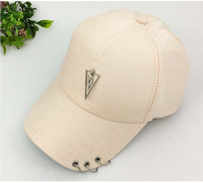 Bonehead Pro-Creations unisex adjustable sunshade baseball cap in beige with rivet detail and logo.