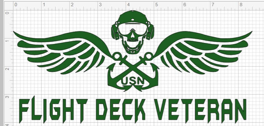 Flight Deck Veteran graphic featuring wings and skull design, perfect for BONEHEAD PRO-CREATIONS aviation apparel.